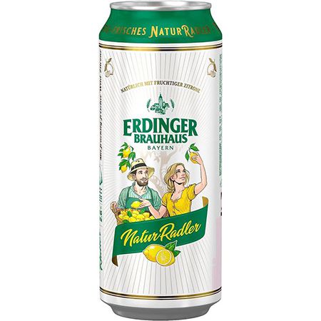 24er Pack Erdinger NaturRadler, 0,5l Dose ab 19,29€ + Pfand (statt 28€)