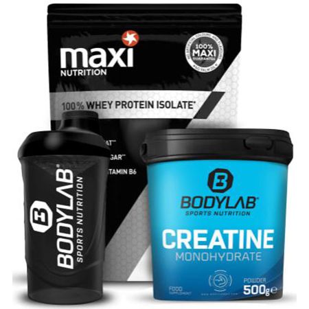 1Kg MaxiNutrition Whey Isolat  + 500g Creatine Powder + Shaker für 33,80€ (statt 58€)