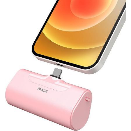 iWALK Mini Powerbank mit 4.300mAh in Pink für iPhone für 7,99€ (statt 20€)