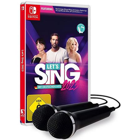 Lets Sing 2023 German Version + 2 Mics   Nintendo Switch für 44,99€ (statt 55€)