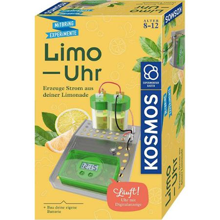Kosmos Limo Uhr, Erzeuge Strom aus Limonade für 9,99€ (statt 13€)
