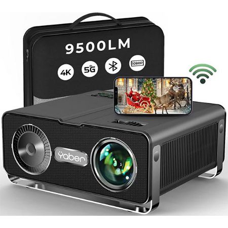 Yaber V10 Full-HD WiFi/Bluetooth Beamer mit 9.500 Lumen für 99€ (statt 198€)