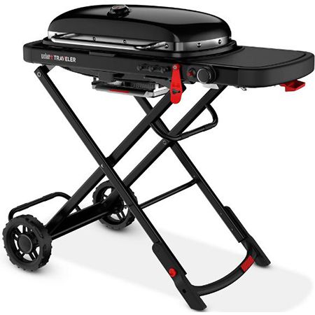 Weber Traveler Stealth Gasgrill, klappbar für 419€ (statt 469€)