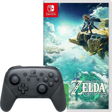 Nintendo Switch Pro Controller + Zelda: Tears of the Kingdom für 99,99€ (statt 117€)