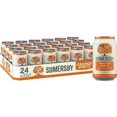 🍊 24x Somersby Orange Spritz Cider, 0,33l ab 24,69€ + Pfand (statt 36€)