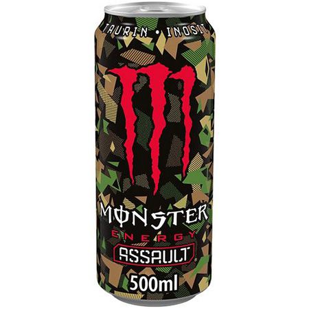 12er Pack Monster Energy Assault Energy Drink, 0,5L ab 8,89€ (statt 18€)