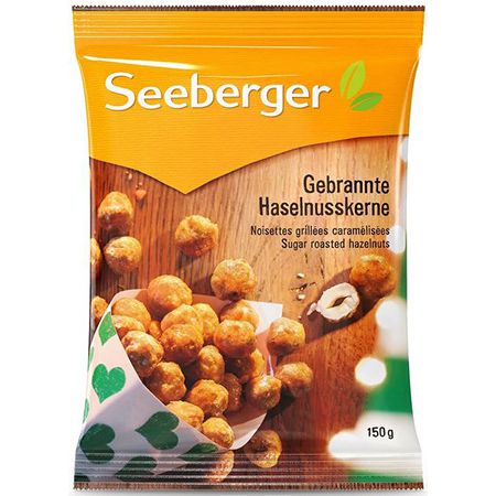 5er Pack Seeberger Gebrannte Haselnusskerne, je 150g ab 15,38€ (statt 22€)