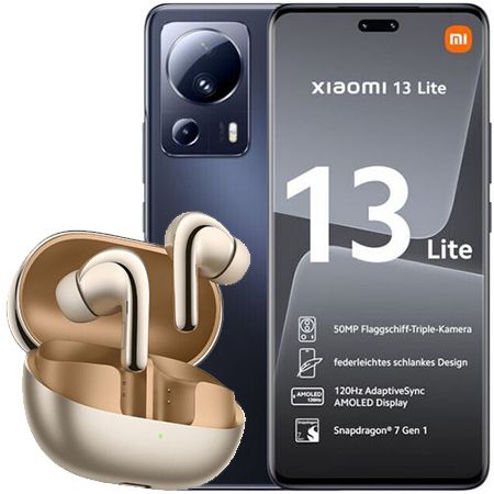 Xiaomi 13 Lite + Xiaomi Buds 4 Pro für 4,99€ + o2 Flat mit 13GB LTE für 19,99€ mtl.