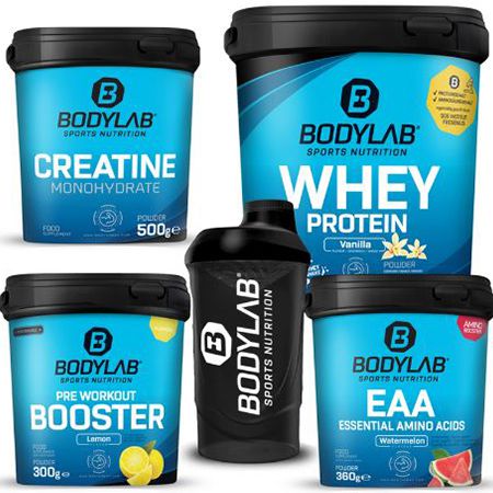 Bodylab Pumper Plus Stack Deal mit Whey, Creatine, Booster + EAA für 45€ (statt 104€)