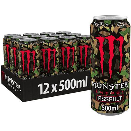 12er Pack Monster Energy Assault Energy Drink, 0,5L ab 11,32€ (statt 18€)