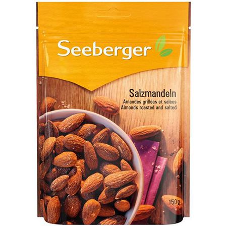 5er Pack Seeberger Salzmandeln geröstet & gesalzen, je 150g ab 13,49€ (statt 20€)