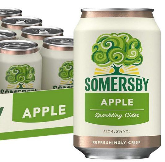 🍎 24er Pack Somersby Apple Cider je 0,33 Liter Dose ab 24,69€ (statt 36€)
