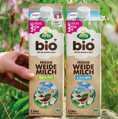 Arla® BIO Weidemilch – zwei für 2€