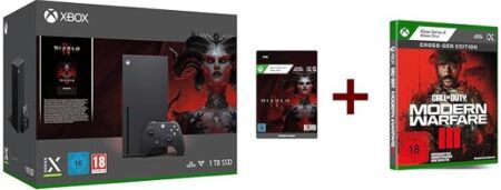 Xbox Series X   Call of Duty MW3 + Diablo IV Bundle für 468€ (statt 553€)