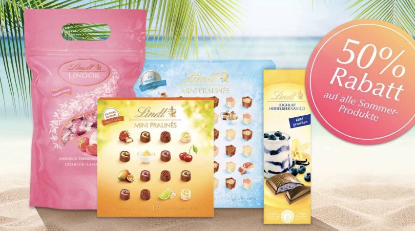 Lindt Sale mit 50% Rabatt + VSKfrei z.B. 1kg Lindor Kugeln für 15€