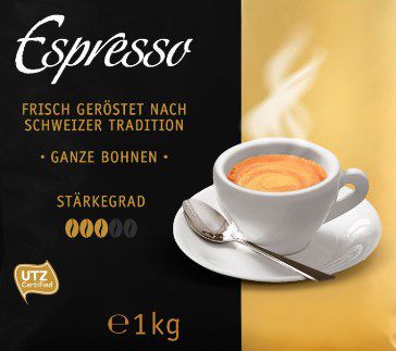 Schümli Espresso Ganze Kaffeebohnen 1kg ab 10,79€ (statt 15€)