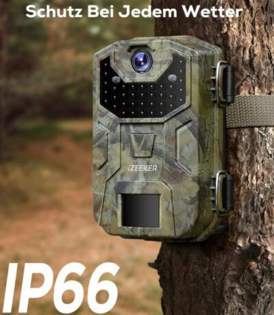 iZEEKER FHD Nachtsicht Wildkamera mit 32MP & Infrarot LEDs für 24,99€ (statt 50€)