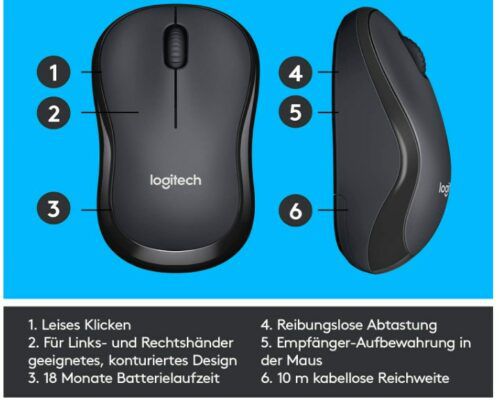 Logitech M220 Silent   kabellose Maus in Schwarz für 12,50€ (statt 18€)