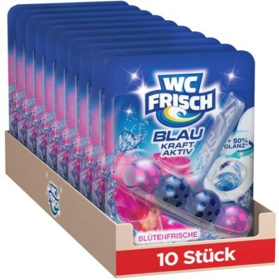 🚽 10er Pack WC FRISCH Kraft Aktiv Blüten-Frische ab 15,44€ (statt 20€)