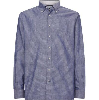 Tommy Hilfiger Hemd Oxford Dobby RF Shirt Blau für 54,86€ (statt 66€)