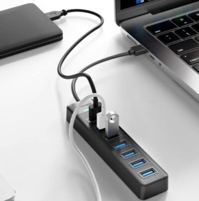 PHIXERO 7 Port USB 3.0 Hub + 1x USB C (15W) für 7,99€ (statt 16€)