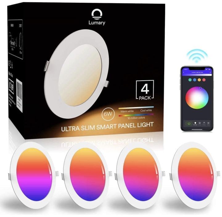 4x 6W LED RGB Einbaustrahler mit App Anbindung für 19,99€ (statt 50€)