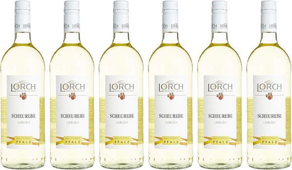 6 x 1 Liter Lorch Scheurebe Lieblich Weißwein ab 14,84€ (statt 24€)