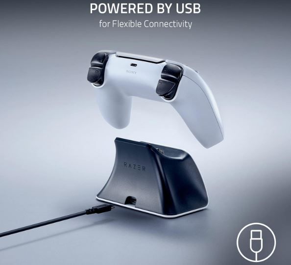 Razer Schnellladestation für PS5 Controller in Weiß für 30,99€ (statt 36€)