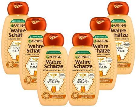 6er Pack Garnier Wahre Schätze Honig Shampoo, 250ml ab 11,34€ (statt 15€)