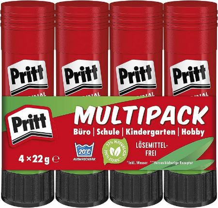 4 x 22g Pritt Klebestift Multipack für 4,82€ (statt 9€)