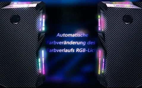 HLONONE Gaming Schreibtisch mit LED, 120 x 60cm für 65,97€ (statt 110€)