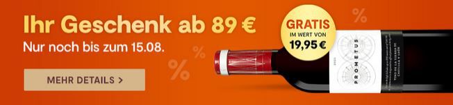 Vinos:  50% Lagerausverkauf   z.B. 12 Flaschen Rosé Weißwein für 53€ (statt 103€)