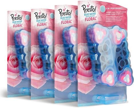 4 x 2er Pack Presto! 6 in 1 Toilettenstein Floral für 7€ (statt 9€)