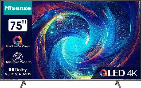 Hisense 75E7KQ PRO 75 Zoll QLED 4K UHD Smart TV für 999€ (statt 1.199€)