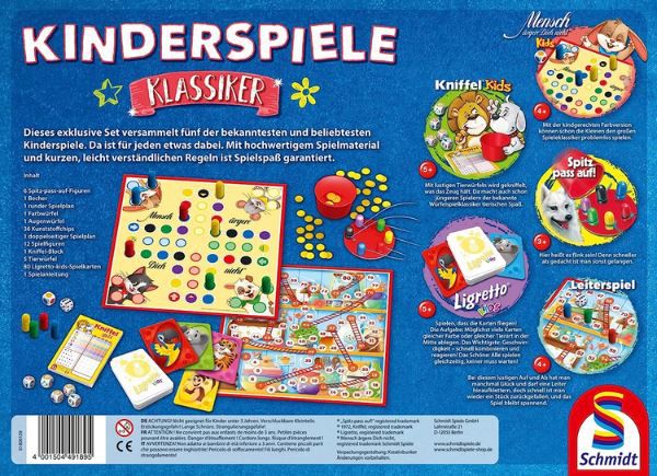 Schmidt Spiele 49189 Kinderspiele Klassiker für 10,19€ (statt 18€)