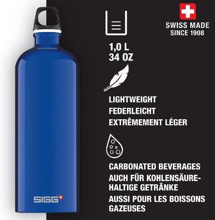 SIGG Traveller Auslaufsichere Alu Trinkflasche, 1L für 16,90€ (statt 20€)