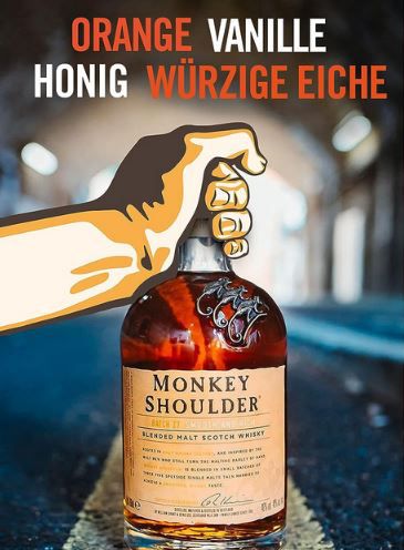 Monkey Shoulder Blended Malt Scotch Whisky, 0,7L ab 21,84€ (statt 28€)