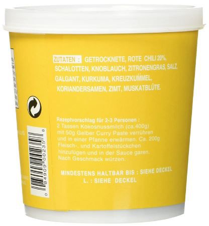 4er Pack COCK Gelbe Currypaste, 400g ab 7,55€ (statt 13€)