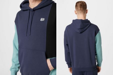 PUMA Sweatshirt mit Kapuze in Dunkelblau für 44,94€ (statt 75€)