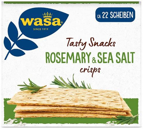 10er Pack Wasa Tasty Snacks Crisp Rosmarin Knäckebrot ab 17,99€ (statt 25€)