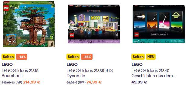 MyToys: LEGO Sale + 15% Rabatt auf LEGO Adults Sets (Star Wars, Architecture, u.v.m.)