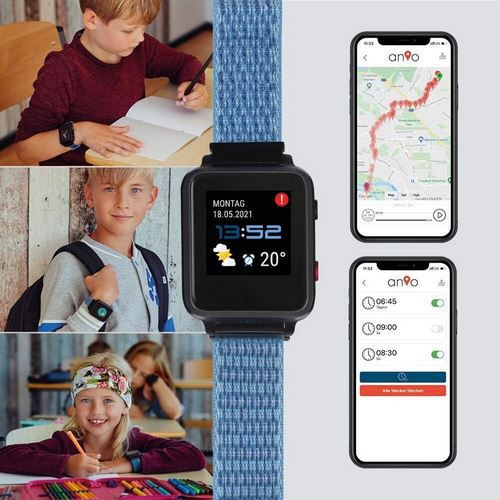 ANIO 5 (2022) Kinder Smartwatch mit GPS + SOS für 59,99€ (statt neu 143€)