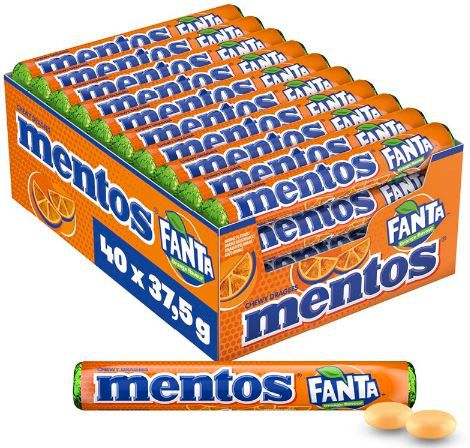 40er Pack Mentos Fanta Dragees, Frucht Bonbons à 37,5g ab 18,99€ (statt 26€)