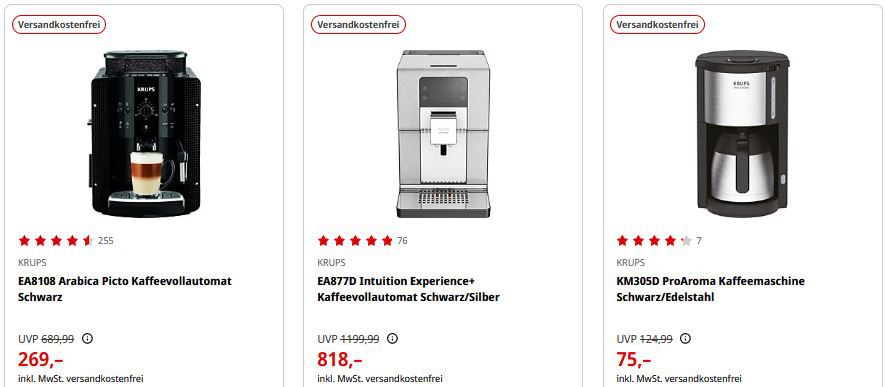 MediaMarkt: Rowenta, Tefal & Krups Sommerschluss Deals + VSK Frei