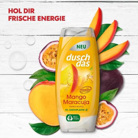 6er Pack Duschdas Mango Maracuja Duschgel, 225ml ab 9,13€ (statt 11€)