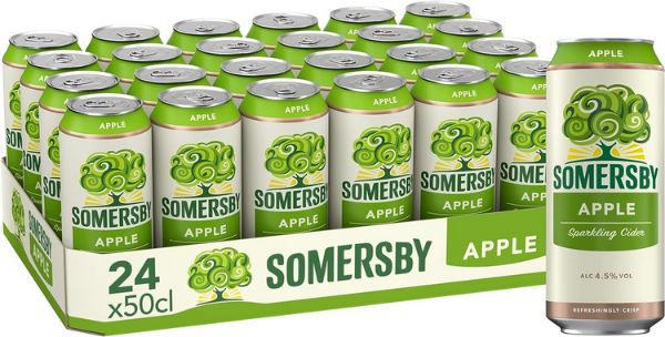 24er Pack Somersby Apple Cider, 0.5L Dose für 32,29€ + Pfand (statt 42€)