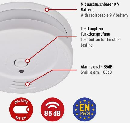 Brennenstuhl RM C 9010 Rauchmelder EN 14604 für 5,85€ (statt 10€)