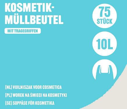 75 x 10L Our Essentials Kosmetik Müllbeutel ab 0,85€