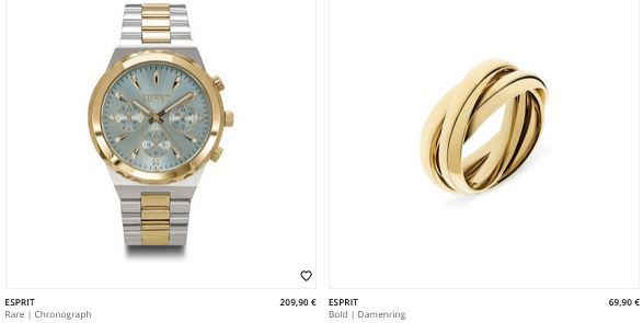 Christ: 15% Rabatt auf Schmuck & Uhren von Esprit   z.B. Uhr für 174€ (statt 210€)