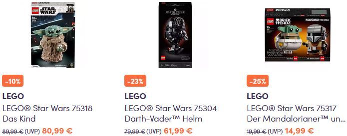 MyToys: LEGO Sale + 15% Rabatt auf LEGO Adults Sets (Star Wars, Architecture, u.v.m.)